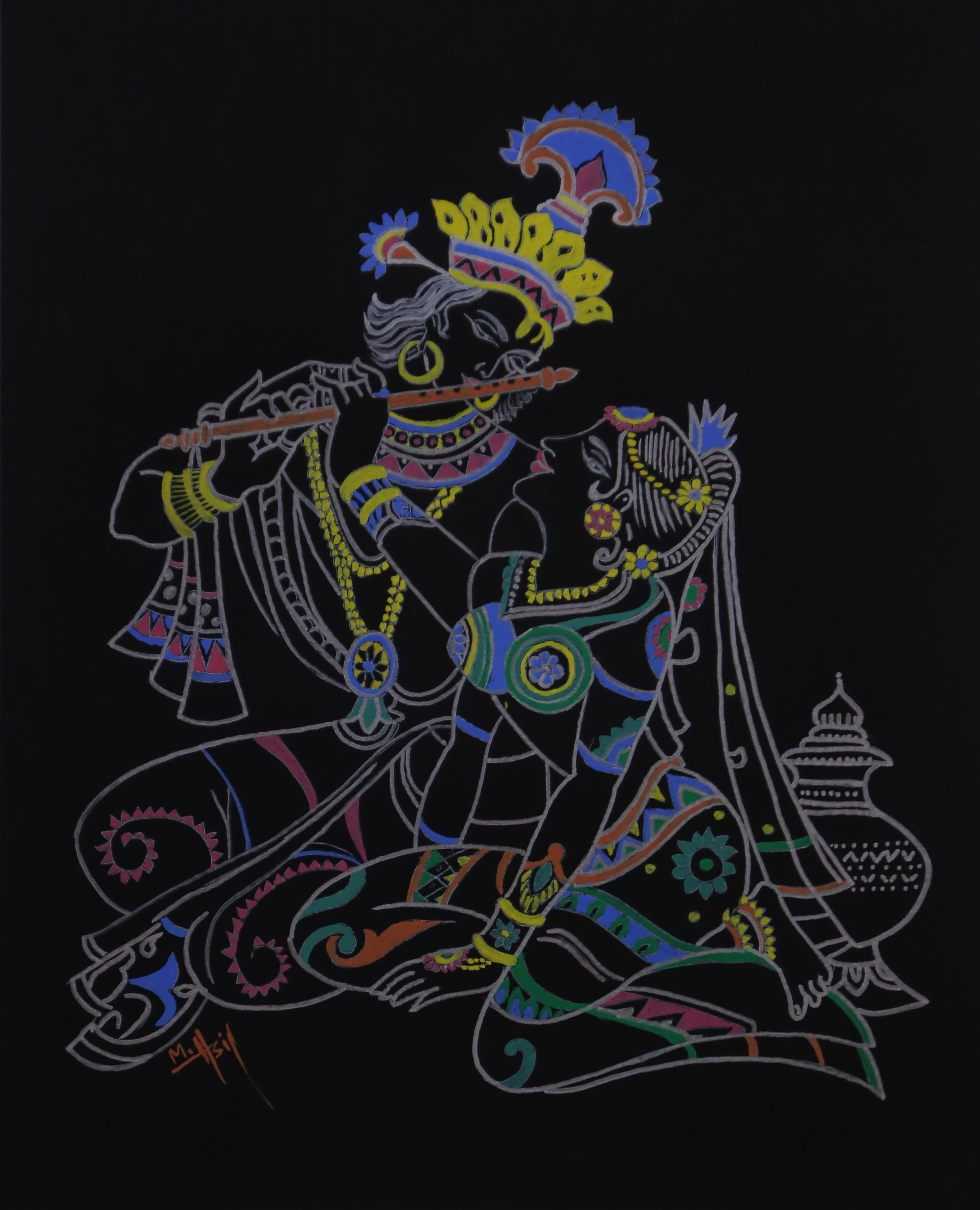 Creative mixed media artwork by Asif Ghayaz